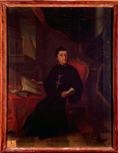 Retrato de Martin Gerbert von Hornau (1720-1793) teólogo alemán, historiador y escritor sobre música. Pintura anónima. Siglo XVIII. Bolonia, Civico museo bibliografico musicale de Unknown artist