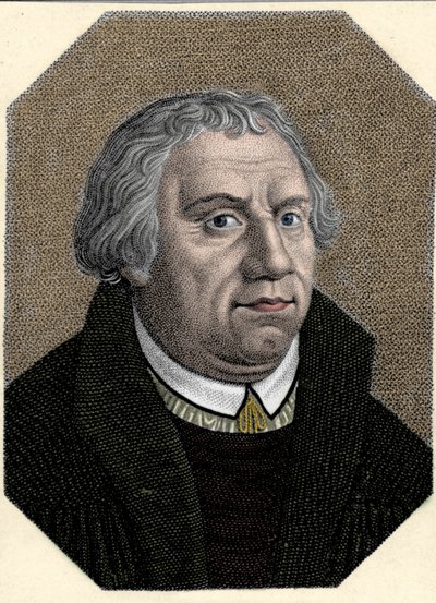 Retrato de Martín Lutero (1483-1546) reformador religioso alemán de Unknown artist