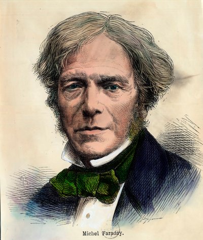 Retrato de Michael Faraday (1791-1867), físico inglés de Unknown artist