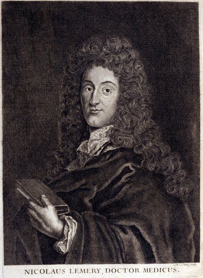 Retrato de Nicolas Lemery (1645 - 1715), boticario y químico francés. de Unknown artist