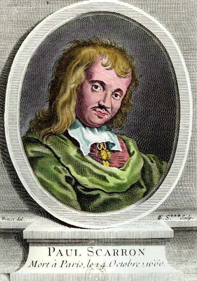 Retrato de Paul Scarron (1610-1660), escritor francés. Grabado del siglo XVII. Colección privada de Unknown artist