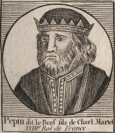 Retrato de Pipino III llamado Pipino el Breve de Unknown artist