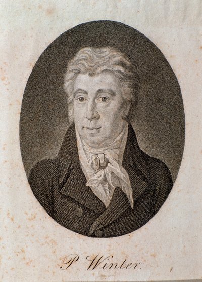 Retrato de Peter Winter (grabado) de Unknown artist