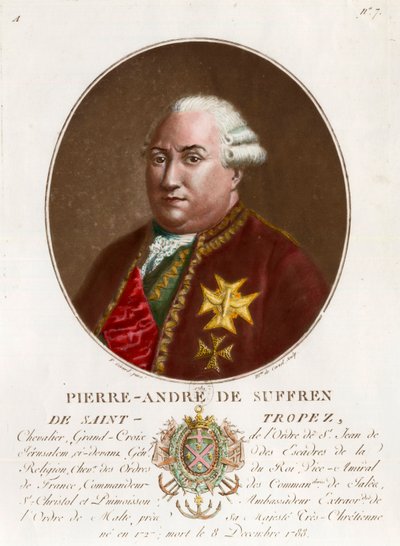 Retrato de Pierre Andre de Suffren de Saint Tropez de Unknown artist