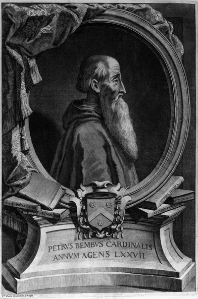 Retrato de Pietro Bembo (1470 - 1547), cardenal e humanista italiano. de Unknown artist