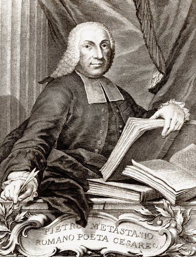 Retrato de Pietro Trapassi, llamado Pietro Metastasio (Metastase) (1698-1782) poeta y libretista italiano de Unknown artist