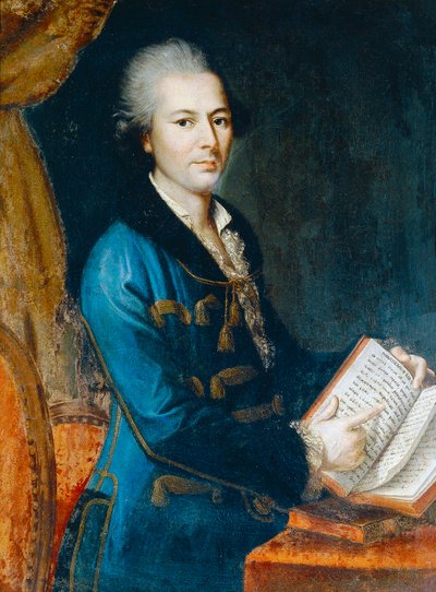 Retrato de Pietro Verri (1728-1797), escritor, filósofo y economista italiano, pintura de un artista desconocido del siglo XVIII de Unknown artist