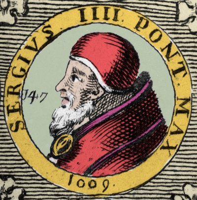 Retrato del Papa Sergio IV. Siglo XI de Unknown artist