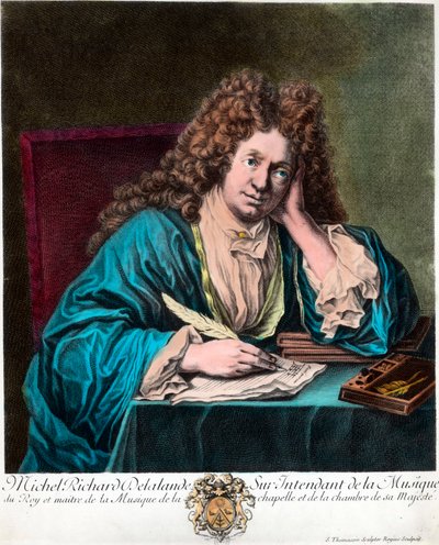 Retrato de Richard Delalande, superintendente de la Música del Rey, en París de Unknown artist