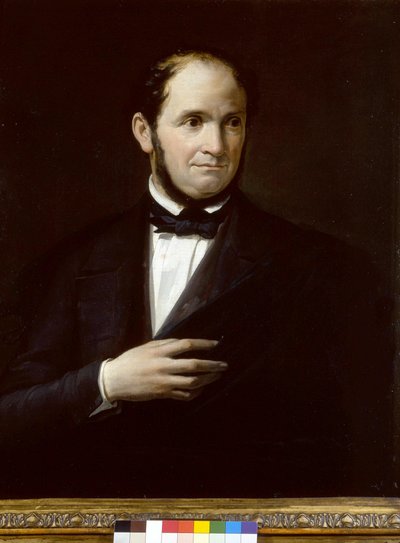 Retrato de Saverio Mercadante (1795-1870), compositor italiano, pintura anónima. Museo Teatral de la Scala, Milán de Unknown artist