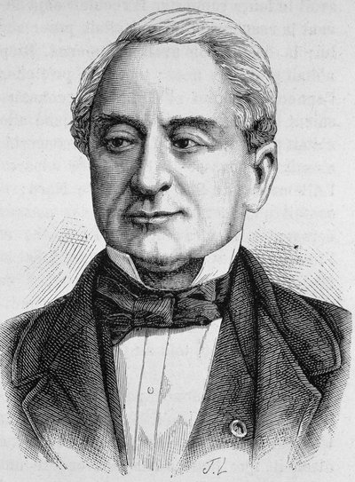 Retrato de Schneider. Grabado de finales del siglo XIX en “Histoire de France” de H. Martin de Unknown artist
