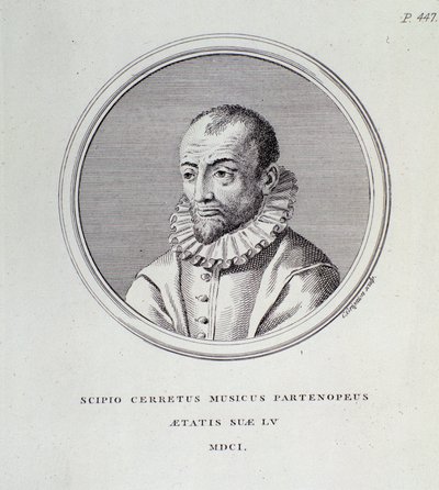 Retrato de Scipione Cerreto (grabado) de Unknown artist