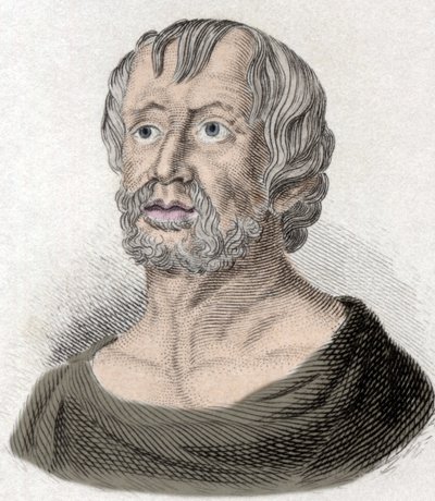 Retrato de Séneca (Lucius Annaeus Seneca, 4 a.C.-65 d.C.), filósofo de la escuela estoica, dramaturgo y estadista romano. de Unknown artist