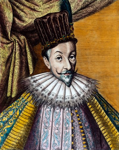 Retrato de Segismundo III Vasa (1566-1632) rey de Polonia (1587-1632) y de Suecia (1592-1599). Grabado del siglo XVII de Unknown artist