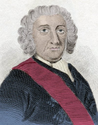 Retrato de Sir Peter Warren (1703-1752), almirante inglés. de Unknown artist