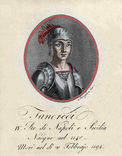 Retrato de Tancredo de Lecce (Tancredi) rey de Sicilia y Nápoles (1140-1194) de Unknown artist