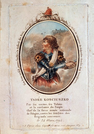 Retrato de Thaddeus Kosciuszko (1746-1817), patriota polaco de Unknown artist