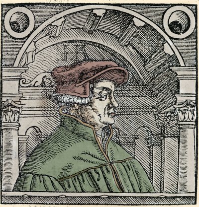 Retrato de Ulrich Zwingli (1484 - 1531), reformador religioso suizo. de Unknown artist