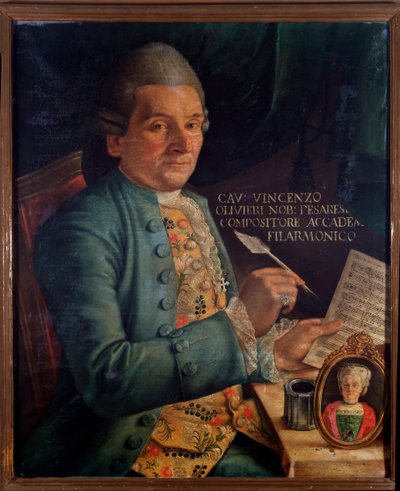 Retrato de Vincenzo Olivieri, compositor italiano de Unknown artist