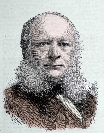 Retrato de Werner von Siemens (1816-1892), ingeniero e industrial alemán. de Unknown artist