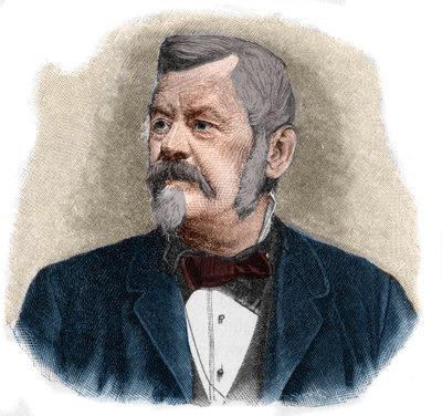Retrato de Wilhelm Jordan (1842-1899) geodesta alemán de Unknown artist