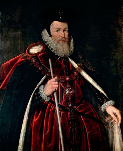 Retrato de William Cecil Barón de Burghley de Unknown artist