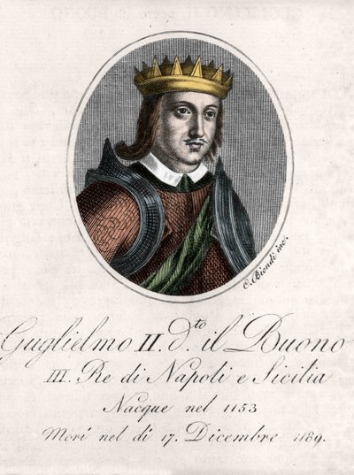 Retrato de Guillermo II el Bueno (Guglielmo il buono). de Unknown artist