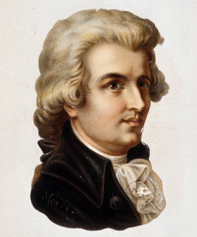 Retrato de Wolfgang Amadeus Mozart (1756-1791) de Unknown artist