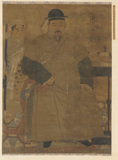 Retrato de un hombre y su sirviente de Unknown artist