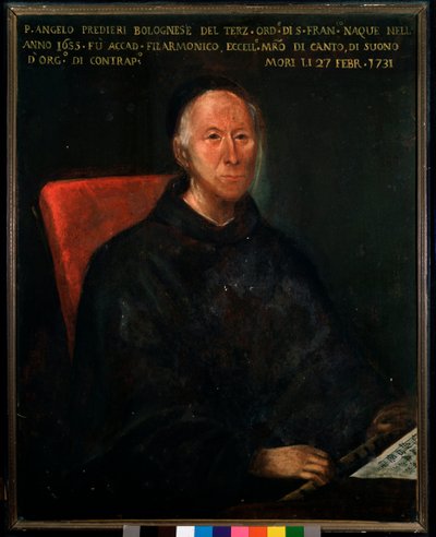 Retrato del padre Angelo Tommaso Predieri (1655-1731) compositor y maestro italiano. Pintura anónima. Siglo XVIII. Bolonia, Museo Cívico Musical de Unknown artist