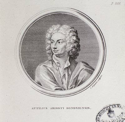 Retrato del compositor italiano Attilius Ariosti de Unknown artist