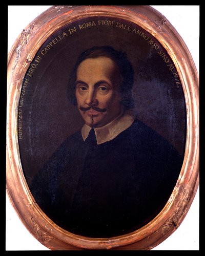 Retrato del compositor italiano Bonifazio Graziani (1604/1605-1664). Pintura anónima. Siglo XVIII. Bolonia, Museo Bibliográfico Musicale de Unknown artist