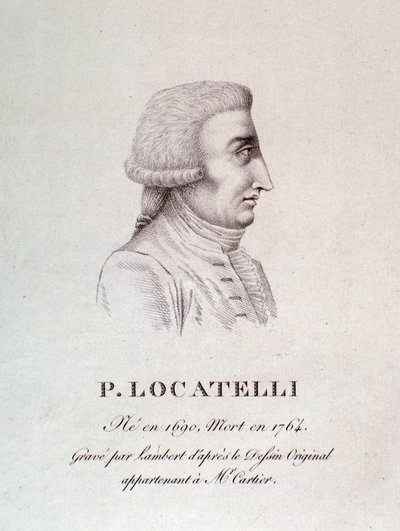 Retrato del violinista y compositor italiano Pietro Locatelli (1695-1762) de Unknown artist