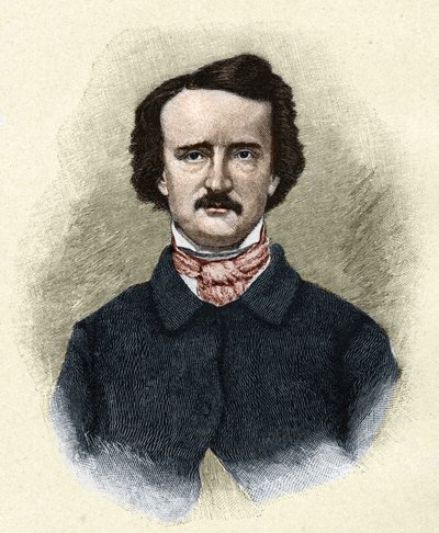 Retrato del escritor estadounidense Edgar Allan Poe (1809 - 1849) de Unknown artist