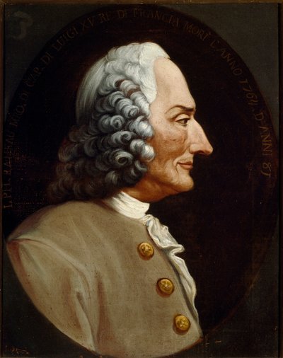 Retrato del compositor francés Jean Philippe Rameau de Unknown artist