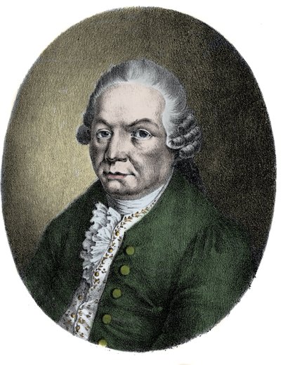Retrato del compositor alemán Carl Philip Emanuel Bach (1714-1788) de Unknown artist