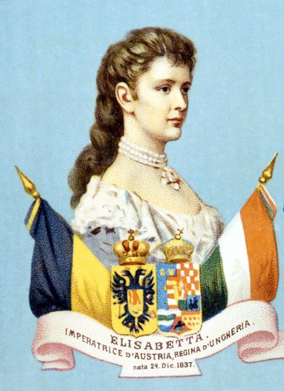 Retrato de la Emperatriz Isabel de Austria (Sissi) (1837 - 1898) de Unknown artist