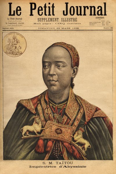 Retrato de la Emperatriz Taytu Betul (Taitou) de Unknown artist