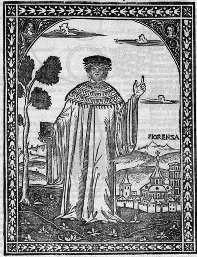 Retrato del poeta italiano Francesco Petrarca (Petrarca) de Unknown artist