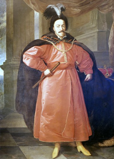Retrato del Rey de Polonia Casimiro III el Grande. Pintura anónima conservada en el Palacio Drottingholm en Estocolmo de Unknown artist