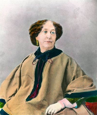 Retrato de la escritora George Sand (1804-1876) Aurore Dupin, Baronesa Dudevant de Unknown artist