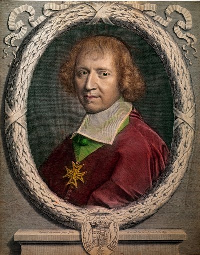 Retrato del eclesiástico François de Harlay, abad de Jumièges (1625-1695). Grabado del siglo XVII. París, Museo Carnavalet de Unknown artist