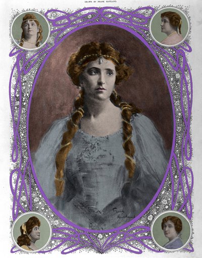 Retrato de la cantante Nellie (Nelly) Melba (1861-1931) Finales del siglo XIX de Unknown artist