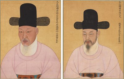 Portraits of Cho Hyun-myeong and Cho Jae-ho de Unknown artist