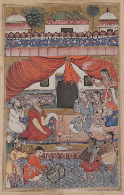 Preparación para el matrimonio de Mahmuda con el joven visir, de un Tuti-nama (Cuentos de un loro): Trigésima tercera noche de Unknown artist