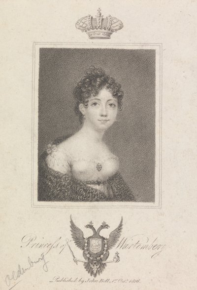 Princesa de Wurtemberg de Unknown artist