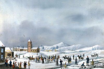 Prisioneros de la campaña rusa en traslado de Nerva a Novgorod, marzo de 1814. Roma, Museo Napoleónico de Unknown artist