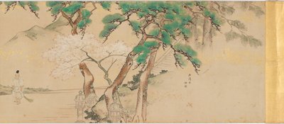 Procesión de un mensajero imperial al santuario de Iwashimizu de Unknown artist