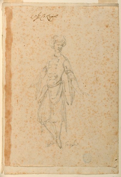 Proyecto para un disfraz de ballet de un bufón oriental de Unknown artist