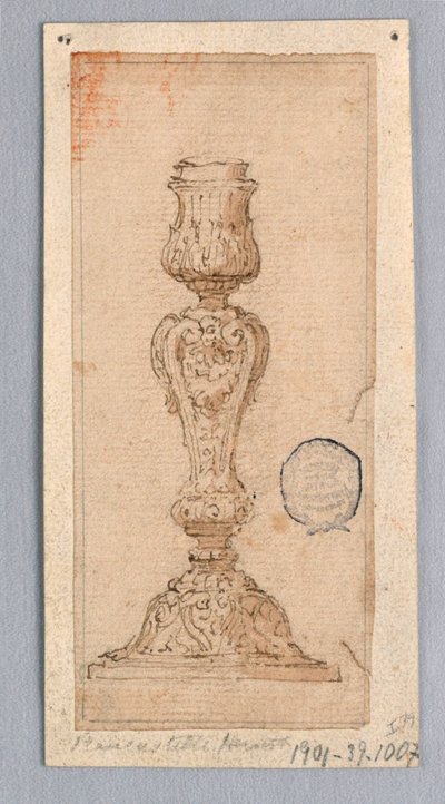 Proyecto para un candelabro de Unknown artist